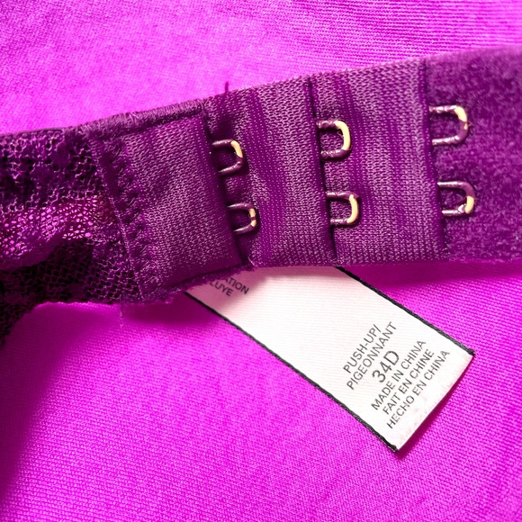 Victoria’s Secret Sexy Tee Lacie Push-Up Bra - Purple 34D - Picture 4 of 4